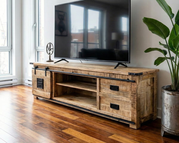 Meuble TV Manufacture – manguier massif