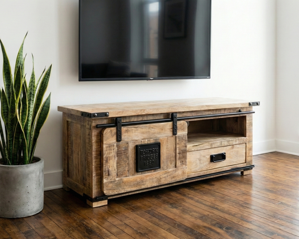 Meuble TV Manufacture – manguier massif