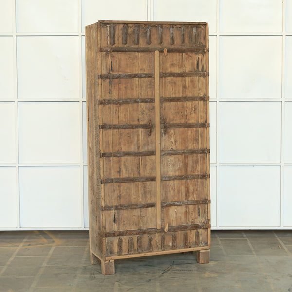 Armoire 2 portes en teck et manguier — 36×16×77.3" — PA26268
