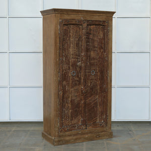 Armoire 2 portes en teck et manguier — 40.5×20×77