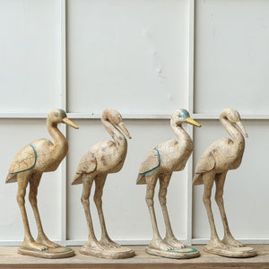 Cygne en bois de manguier — 6.3×13×14