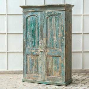 Armoire 2 portes en bois d’acacia — 53.4×24.6×82