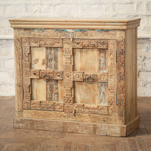 Buffet 2 portes en teck et manguier — 47×17.5×42