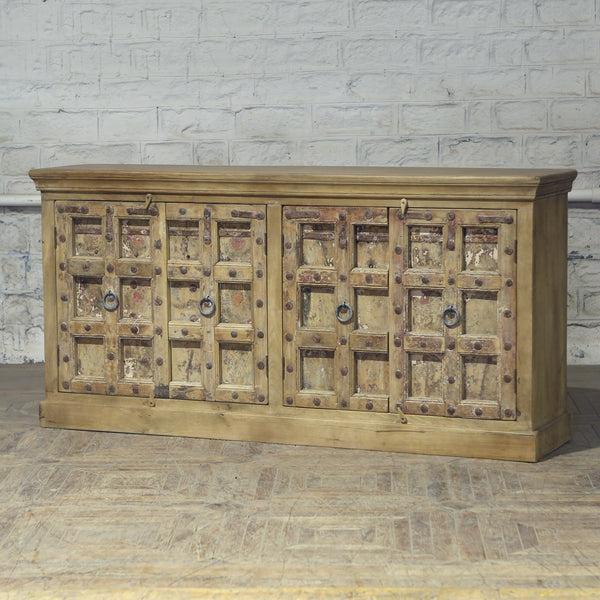 Buffet 4 portes en teck et manguier — 78×18×38" — PA34631