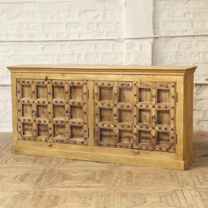 Buffet 4 portes en teck et manguier — 86×19.8×42