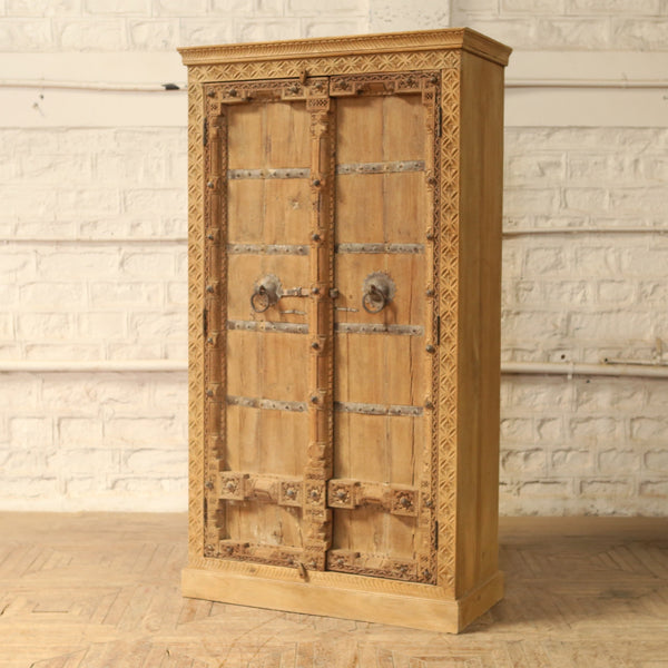 Armoire 2 portes en teck et manguier — 46×21×83" — PA35639