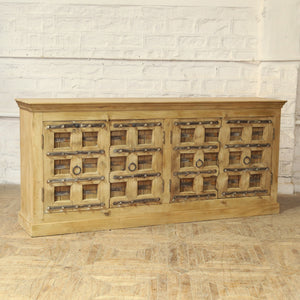 Buffet 4 portes en teck et manguier — 92×20×41