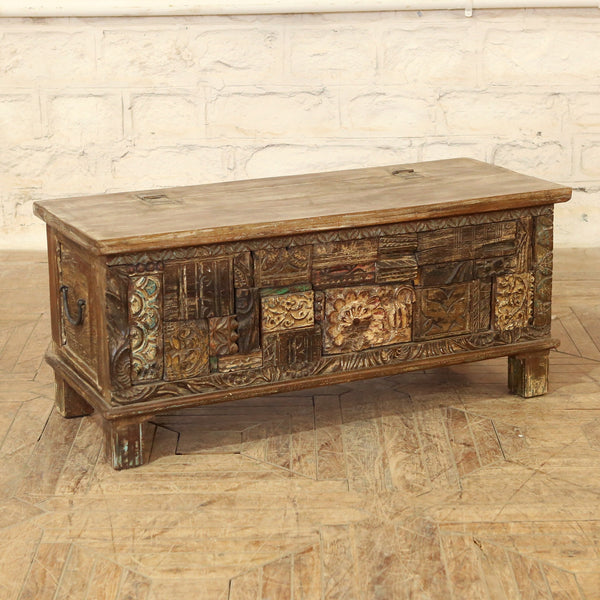 Coffre en bois d’acacia — 42×17×18.5" — PA35727