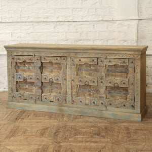Buffet 4 portes en teck et manguier — 87×20×40