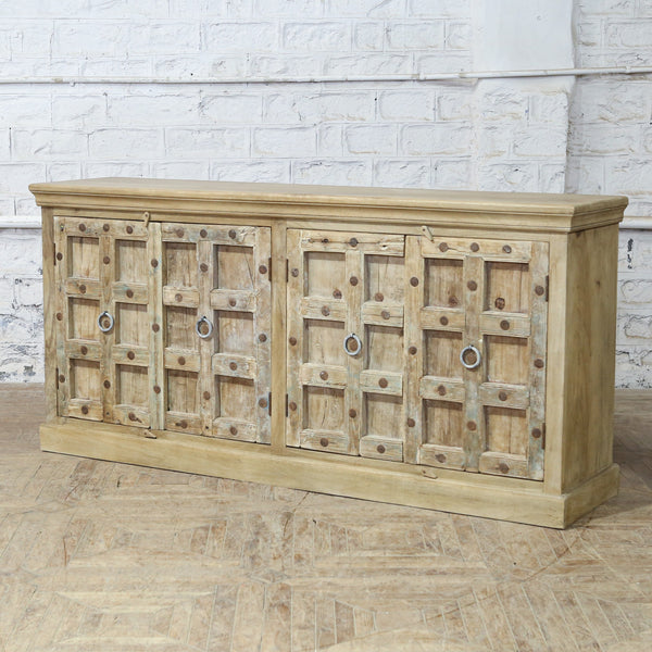 Buffet 4 portes en teck et manguier — 82×19×39.5" — PA36291