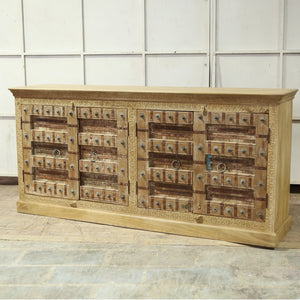 Buffet 4 portes en teck et manguier — 89×20×42