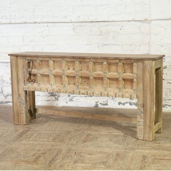 Console en teck et manguier — 78.8×17×38.3" — PA37346