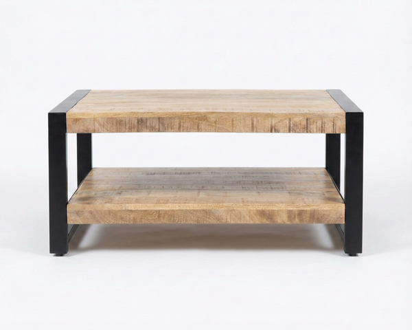 Table de salon Factory – manguier massif texturé