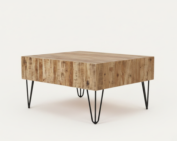 Table basse rectangle Leeds – manguier massif