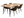 Diva rosewood dining table Brown 60