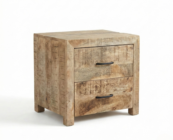 2 tables de chevet Sumara — manguier massif