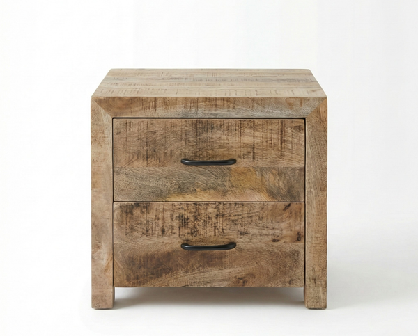 2 tables de chevet Sumara — manguier massif