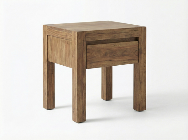 Table de chevet Strata  –  acacia massif