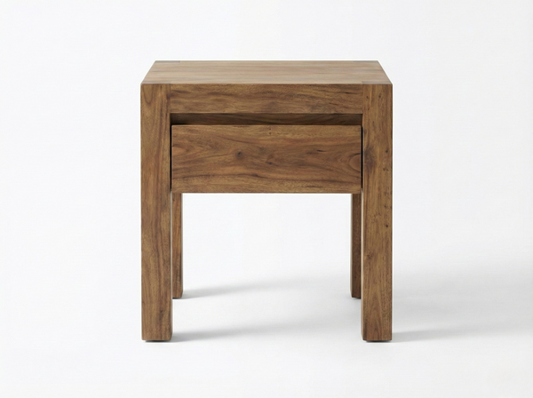Table de chevet Strata  –  acacia massif