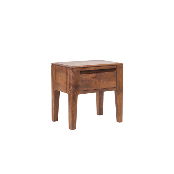 Table de chevet Dunia  –  manguier massif brun