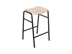 Duke counter stool in mocha leather - Kif-Kif Import