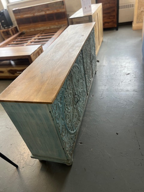 Buffet Manguier Bleu 32.5x71x15.5''