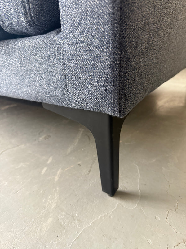 Canapé en tissus bleu 95x36''