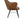 Chaise NINA cuir brun – vue de côté