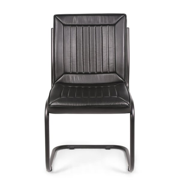 Chaise WAYNE cuir noir