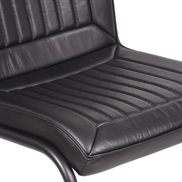 Chaise WAYNE cuir noir