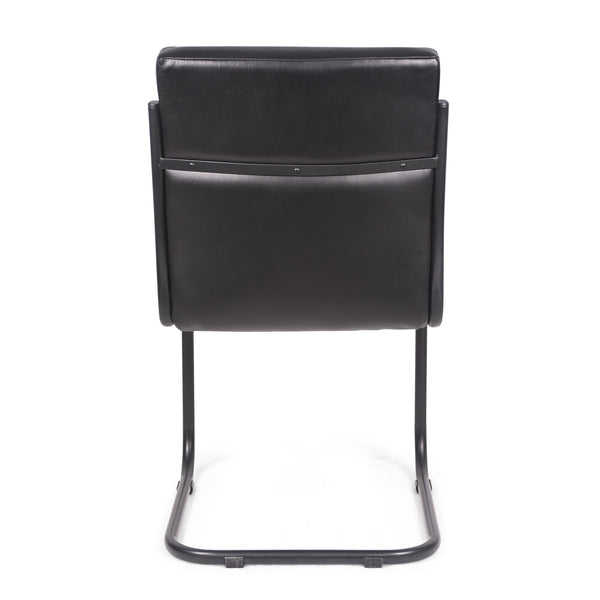 Chaise WAYNE cuir noir