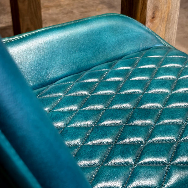 Chaise cuir vert NESSA - Kif-Kif Import