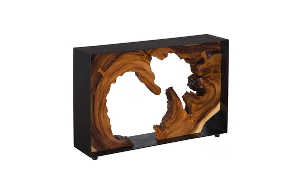 Console encadrée en bois naturel 32*48*12" - Kif-Kif Import