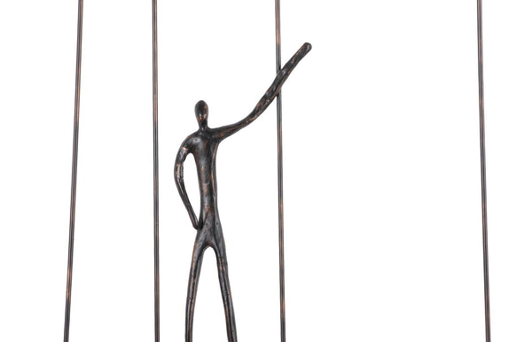 Sculpture murale Perspective 17.5x1x35" - Kif-Kif Import