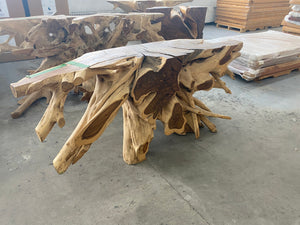 Console Racine de teck - Kif-Kif Import