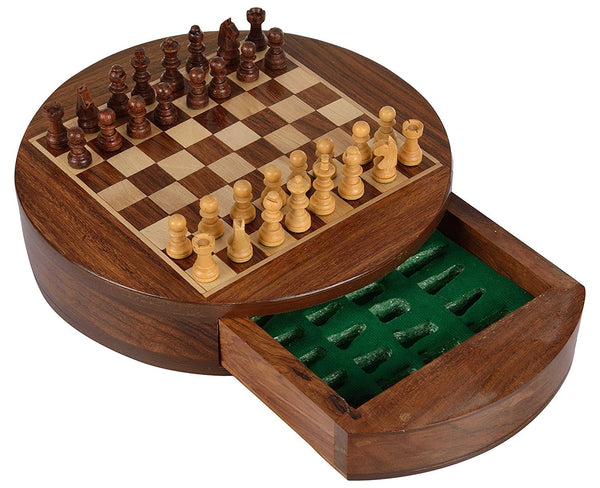 Jeu d'échecs 9" rond - Kif-Kif Import