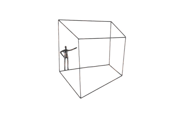 Sculpture murale Perspective 18.25*1.5*21.75" - Kif-Kif Import