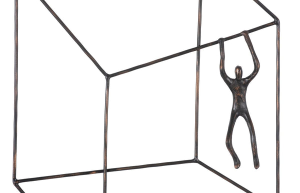 Sculpture murale Perspective 15.5x3x19" - Kif-Kif Import