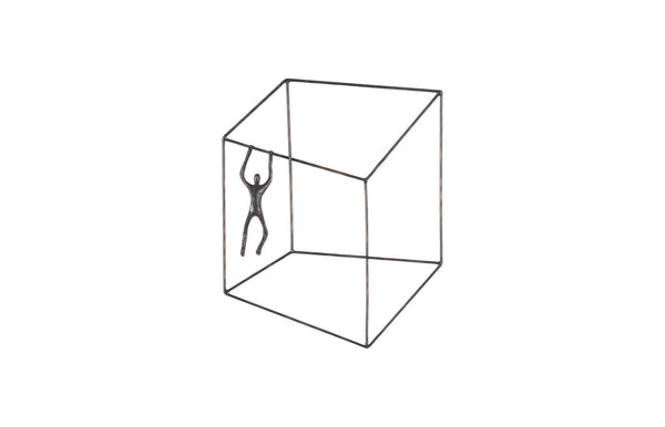 Sculpture murale Perspective 15.5x3x19" - Kif-Kif Import