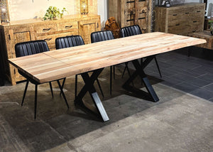 Table à dîner extensible acacia 1.5