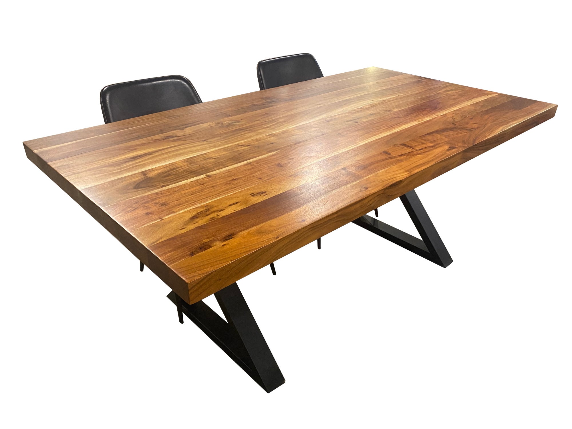Table d'appoint tronc d'arbre acacia canada Couleur bois naturel