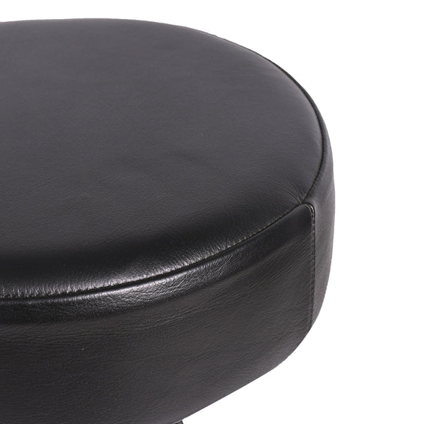 Assise ronde en similicuir noir – Tabouret Vélo Vintage