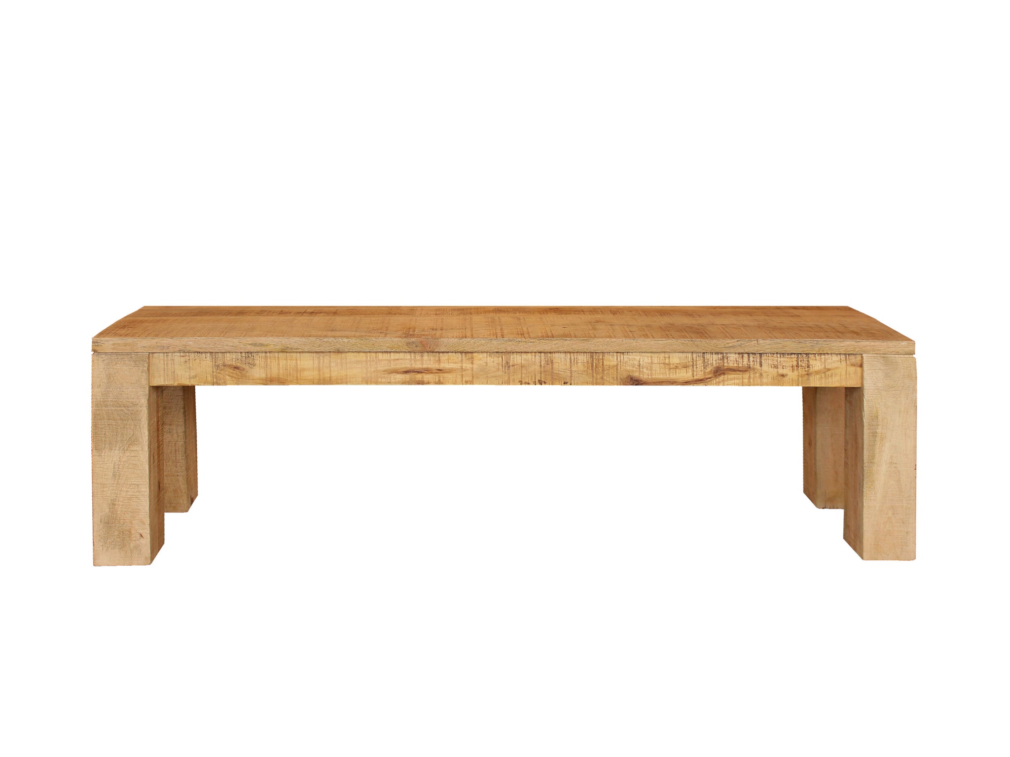 Banc de table bois recyclé clair 186 cm SALERNE, Bancs