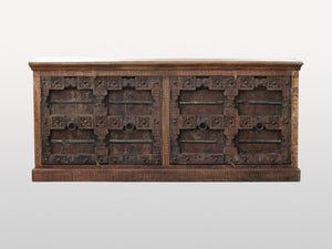 Antique Indian sideboard 4 doors - Kif-Kif Import