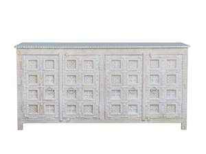 Sinbad 4-door white sideboard - Kif-Kif Import