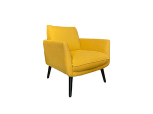 Stan yellow fabric armchair - Kif-Kif Import