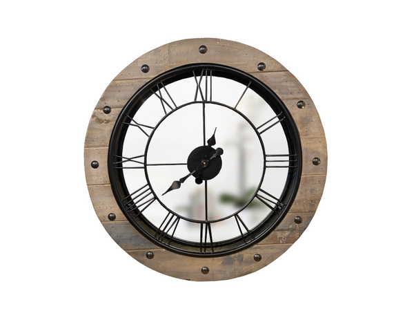 Rusty round wall clock - Kif-Kif Import