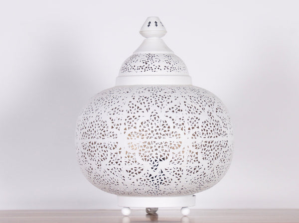 Lámpara de mesa Sultan Tikoni blanca - Kif-Kif Import