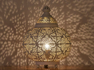 Lampe de table Sultan Tikoni blanche - Kif-Kif Import