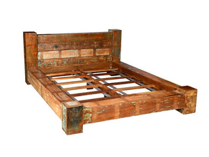 Recycled Wood Jamba Bed - Kif-Kif Import